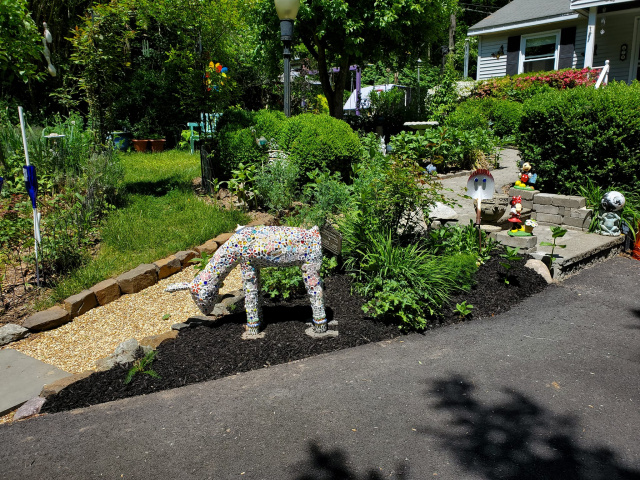 Mosaic outdoor deer